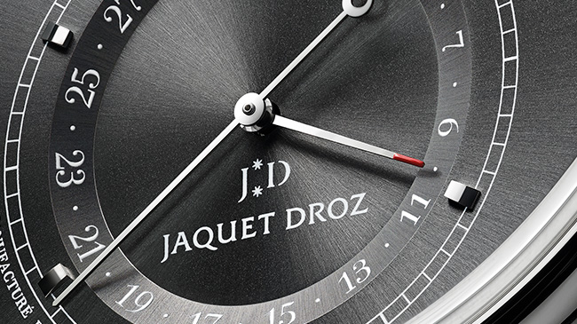 Jaquet Droz Grande Seconde Quantieme Satin Brushed Anthracite and Grey